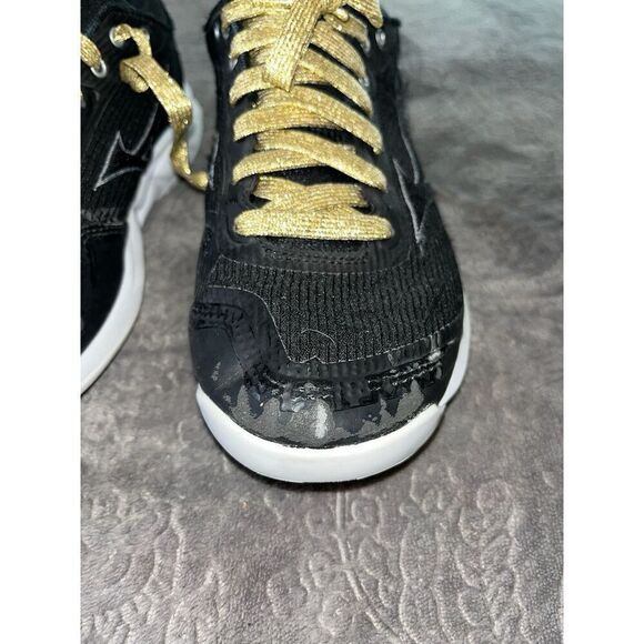 MIZUNO Wave Luminous 2 Women's Indoor Volleyball Shoes Black w/gold laces Sz 8 - Picture 3 of 9